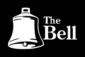 The Bell logo - white on black